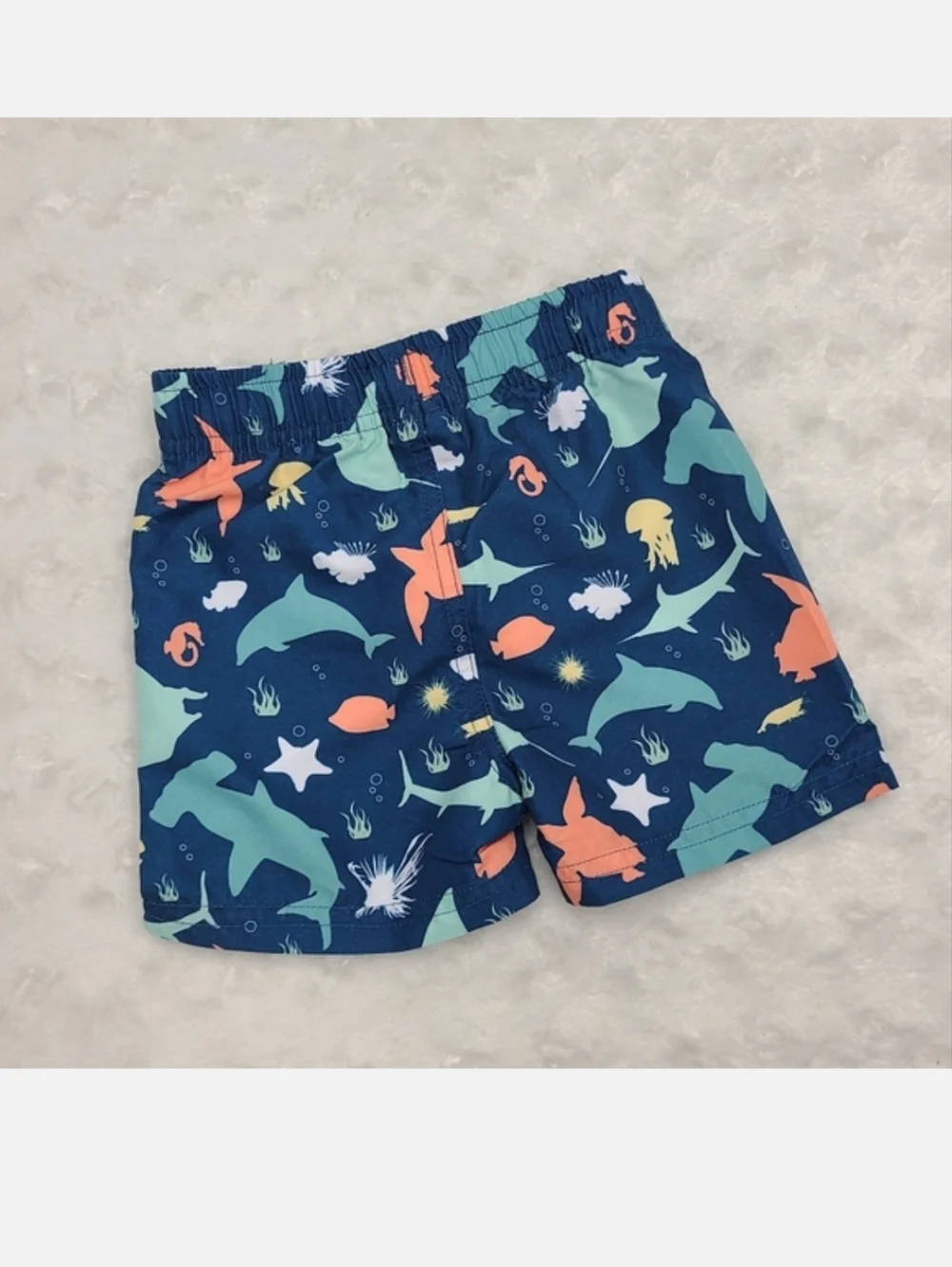 RuggedButts swim trunks and rashguard size 6-12 months